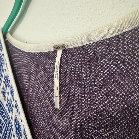 Free People It's a Cinch Poncho in ivory combo - Picture 3 of 7